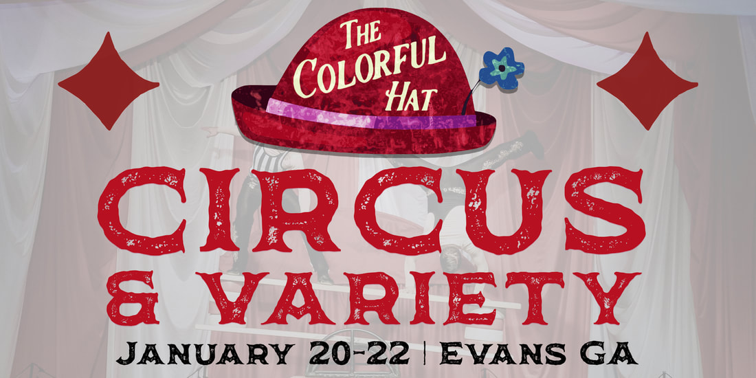 Colorful Hat Circus & Variety Show Dalton, Georgia Poster